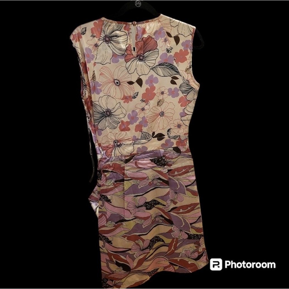 BCBG Max Azria Satin Floral Dress Size XS - Picture 6 of 7